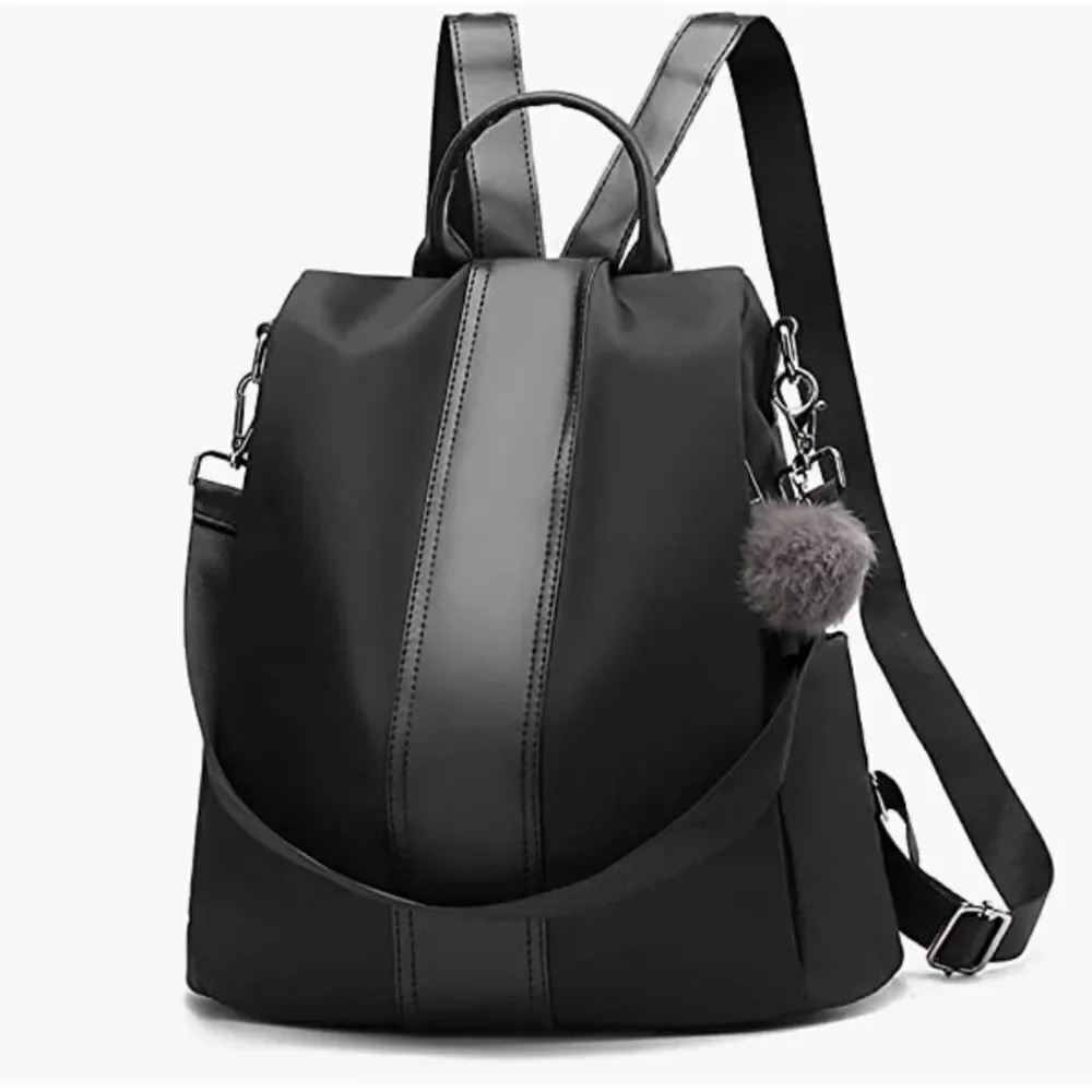 YaLuxe black nylon backpack.